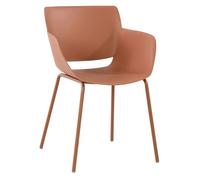 Silla alpena plástico terracota 54x58x80 cm