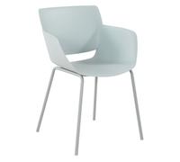 Silla alpena plástico turquesa 54x58x80 cm