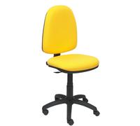 Piqueras y Crespo – Silla de oficina ergonómica Aýna Bali – Tapizado en tejido Bali – Amarillo