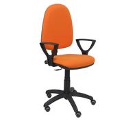 Silla aýna bali naranja brazos fijos ruedas de parqué