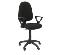 Piqueras y Crespo Silla de oficina Aýna 04CPBALI840BGOLFRF brazos fijos ruedas autofrenantes Negra