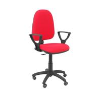 Silla aýna bali rojo brazos fijos ruedas de parqué
