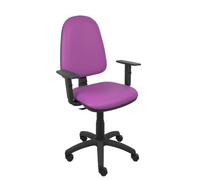 Silla Ayna similpiel morado brazos regulables