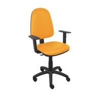 Silla Ayna similpiel naranja brazos regulables