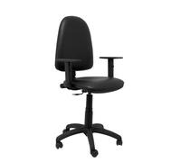 Piqueras y Crespo - Silla de oficina Ayna - símil piel negro - brazos regulables