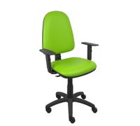 Silla Ayna similpiel pistacho brazos regulables