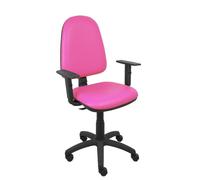 Silla Ayna similpiel rosa brazos regulables