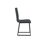 Silla Baffy Patas antracita Cojín gris 11 (tipo Tecno) - Itamoby