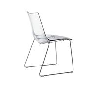 Silla Base de Patín Apilable Sin Brazos Scab Zebra Antichoque 2274 100 Transparente