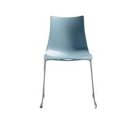 Silla Base de Patín Apilable Sin Brazos Scab Zebra Tecnopolímero 2618 62 Azul