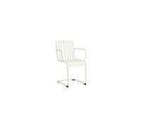 Silla Cantilever Palissade con Reposabrazos en Blanco Crema