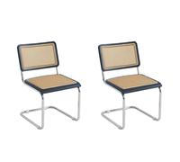 Silla Cesca Negra de Diseño Elegante - LÚZETE
