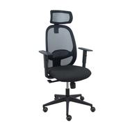 Silla Cilanco negra malla negra asiento bali negro brazo regulable cabecero regulable