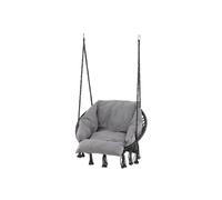 Silla colgante de exterior hamtic 80x60x90 gris