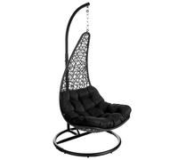 Silla Colgante de Jardín Lolahome - Acero Negro