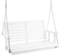 Silla colgante estilo Hollywood de VEVOR, madera de cedro, 1240x710x600 mm, ideal para terrazas, patios y jardines. Mayor capacidad de carga, aproximadamente 400 kg. Silla colgante robusta con cadenas
