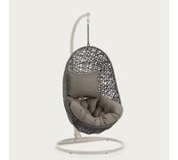 Silla colgante Florina en gris oscuro
