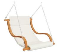 Silla Columpio Sin Estructura Con Cojín Madera Curvada Vidaxl
