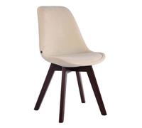 Silla comedor borneo v2 en terciopelo crema 55x48x84 cm