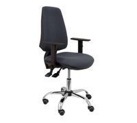 Silla Con Ruedas Elche Respaldo Y Asiento Bali Gris Brazos