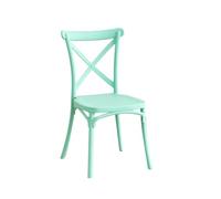Silla Crossback polipropileno diseño eventos verde 90 x 48 x 49 cm