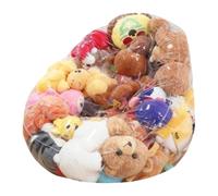 Silla de almacenamiento de animales de peluche, organizador impermeable de | Puf de peluche vacío para dormitorio, sala de estar, guardería, dormitorio, niñas, lectura, relajación, juego