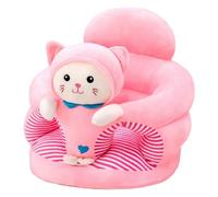 Silla de bebé para sentarse Lindo gatito de dibujos animados Silla de bebé para sentarse Sofá de apoyo para de felpa para dormitorio Sala de estar Guardería Apartamento Asiento de suelo