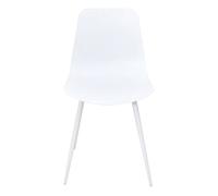 Silla de cocina flake fija pp blanca - conforama