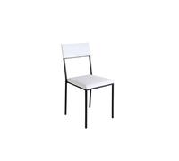 Silla de cocina kevin fija pu blanco - conforama