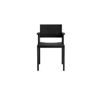 Silla de Comedor 016 Maasto con Reposabrazos Negro
