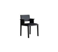 Silla de Comedor 016 Maasto con Reposabrazos y Asiento Tapizado Negro/cuadrado 0194