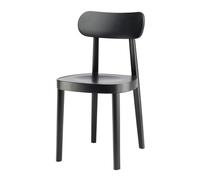 Silla de Comedor 118 M Madera de Haya Negro en Negro