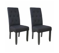Silla de comedor 48 x 42 x 50 cm 48 x 42 x 48 cm negro (2 unidades)