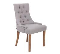 Silla de comedor aberdeen en tela gris 58x55x92 cm