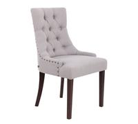 Silla de comedor aberdeen en tela gris 58x55x92 cm