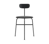 Silla de Comedor Afteroom de Madera de Fresno Negro en Negro