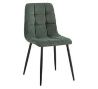 Silla de comedor antibes cord pana verde 55x45x84 cm