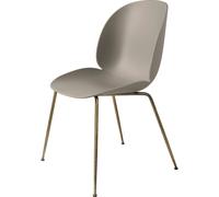 Silla de Comedor Beetle Base Cónica Latón Antiguo/nuevo Beige