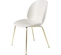 GUBI Silla Beetle Alabaster white. base de latón