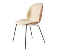 Silla de Comedor Beetle Chapada en Shell Flair Special FR 134 con Patas en Cromo Negro