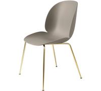 GUBI Silla Beetle New beige. base de latón