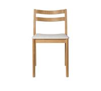 Silla de comedor Boda de , color roble natural y Marfil