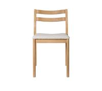 Ferm Living Silla Boda Asiento tapizado rugged bouclé. roble natural