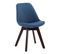 Silla de comedor borneo v2 en tela azul 55x48x84 cm