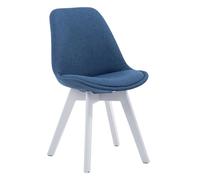 Silla de comedor borneo v2 en tela azul 55x48x84 cm