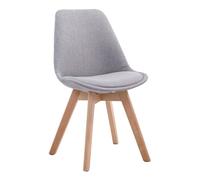 Silla de comedor borneo v2 en tela gris 55x48x84 cm