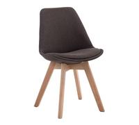 Silla de comedor borneo v2 en tela gris oscuro 55x48x84 cm