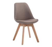 Silla de comedor borneo v2 en tela gris topo 55x48x84 cm