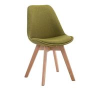Silla de comedor borneo v2 en tela verde 55x48x84 cm