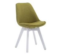 Silla de comedor borneo v2 en tela verde 55x48x84 cm